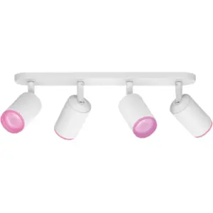 Philips Hue Fugato Aufbauspot White & Color - Weiß - 4 Spots