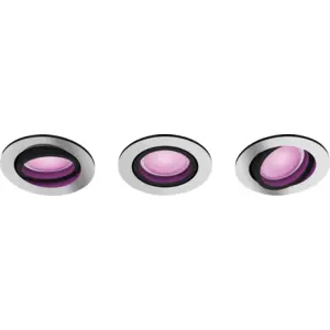 Philips Hue Centura Einbaustrahler White & Color - rund - Aluminium - 3er-Pack