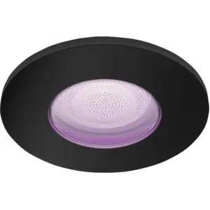 Philips Hue Xamento Badezimmer Einbaustrahler White & Color - Schwarz - Rund