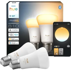 Philips Hue A60 White Ambiance 810 lm E27 Doppelpack