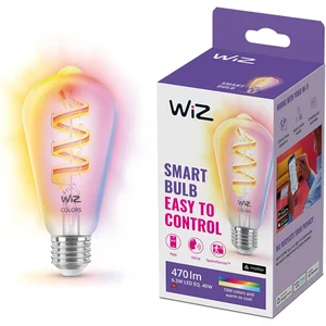 WiZ Filament-Lampe, transparent, 40 W ST64 E27, Intelligentes Leuchtmi...
