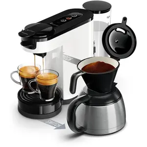 Philips Senseo® Switch 2-in-1 Pad und Filter Kaffeemaschine mit Thermo...