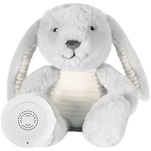 Flow Amsterdam Milo Wiederaufladbares Herzschlag-Kuscheltier   Grey