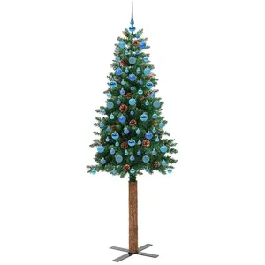 vidaXL, Weihnachtsbaum, Fenja (mit 120 blauen Bällen) (210 cm)