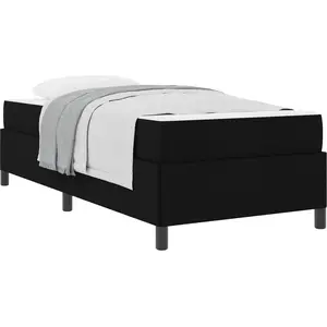 vidaXL Boxspringbett Schwarz 80 x 200 cm Stoff günstig