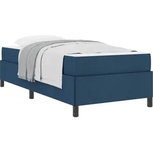 vidaXL Boxspringbett Blau 80 x 200 cm Stoff günstig
