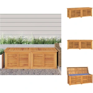 vidaXL Gartenbox mit Beutel 150x50x53 cm Massivholz Teak - Gartenboxen günstig