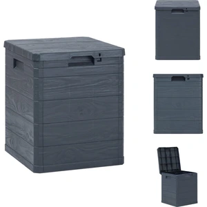 vidaXL Garten-Aufbewahrungsbox 90 L Anthrazit - Gartenboxen günstig