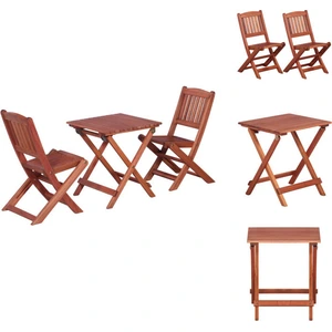 vidaXL 3-tlg. Bistro-Set für Kinder Massivholz Eukalyptus - Gartenmöbe... günstig