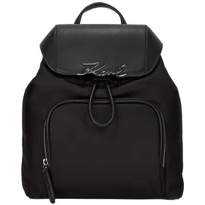 Karl Lagerfeld Rucksack Damen K Signature Nylon Small Backpack Schwarz...