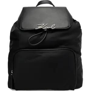 KARL LAGERFELD SIGNATURE NYLON MD BACKP Schwarz