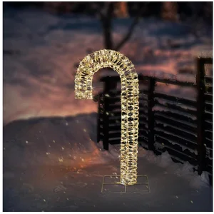 ECD Germany Weihnachtsfigur LED-Zuckerstange Weihnachtsbeleuchtung IP4...