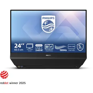 Philips 24B2D5300/00, 60,5 cm (23.8"), 1920 x 1080 Pixel, Full HD, LCD, 4 ms, Schwarz