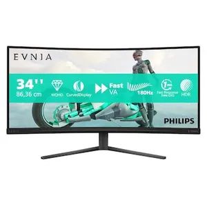 Philips 34m2c3500l/00 34 Wqhd Va Led 180hz Gebogener Gaming-monitor