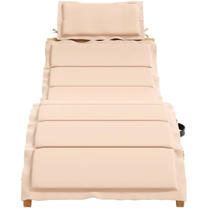 vidaXL Sonnenliege Massivholz Akazie Beige günstig