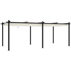 vidaXL Gartenpavillon mit Ausziehbarem Dach Creme 3x6 m Aluminium günstig