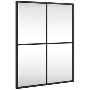 vidaXL Spiegel Wandspiegel Schwarz 40x50 cm Rechteckig Eisen (1-St) günstig