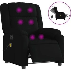 vidaXL Massagesessel Elektrisch Schwarz Stoff günstig