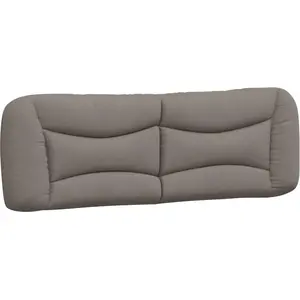 vidaXL Kopfteil-Kissen "Hvar" Taupe 160 cm Stoff günstig