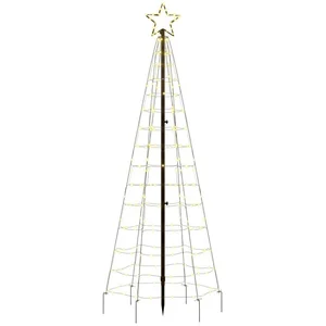 vidaXL Dekolicht 180 cm LED-Weihnachtsbaum mit Erdspießen 220 LEDs War...