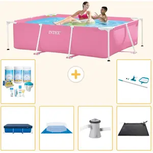 Intex Rechteckiger Frame Pool - 220x150x60 cm - 7-teilig SCB97 günstig