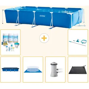Rechteckiger Frame Pool - 450x220x84 cm - 7-teilig SCB97