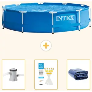 Frame Pool Rund - 305x76 cm - 4-teilig SCB74