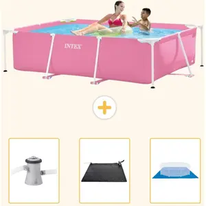 Rechteckiger Frame Pool - 220x150x60 cm - 4-teilig SCB79