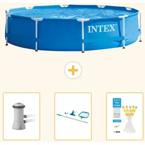 Frame Pool Rund - 366x76 cm - 4-teilig SCB82