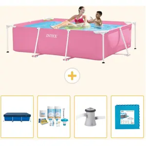 Rechteckiger Frame Pool - 220x150x60 cm - 5-teilig SCB2