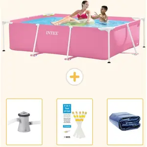 Rechteckiger Frame Pool - 220x150x60 cm - 4-teilig SCB74 günstig