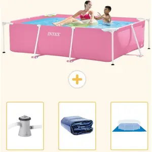 Rechteckiger Frame Pool - 220x150x60 cm - 4-teilig SCB76 günstig