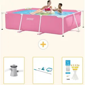 Rechteckiger Frame Pool - 220x150x60 cm - 4-teilig SCB82