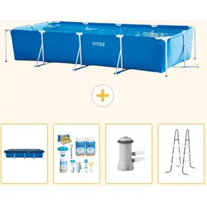 Intex Rechteckiger Frame Pool - 450x220x84 cm - 5-teilig SCB6 günstig