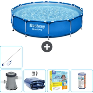 Bestway Round Steel Pro Swimmingpool   366 x 76 cm   Blau   inklusive ...
