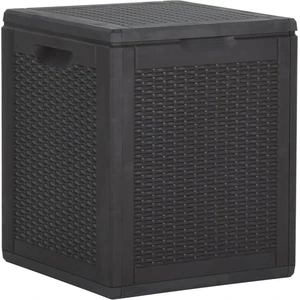 vidaXL Garten Aufbewahrungsbox 90 L Schwarz PP Rattan - Garten-Aufbewahrungsbox - Garten-Aufbewahrungsboxen - Staubox - Stauboxen günstig