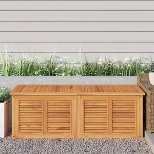 vidaXL Gartenbox mit Beutel 150x50x53 cm Massivholz Teak - Gartentruhe - Gartentruhen - Gartenbox - Aufbewahrungsbox günstig