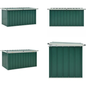 vidaXL Gartenbox Grün 129 x 67 x 65 cm - Aufbewahrungsbox - Aufbewahrungsboxen - Garten-Kissen-Box - Garten-Kissen-Boxen günstig