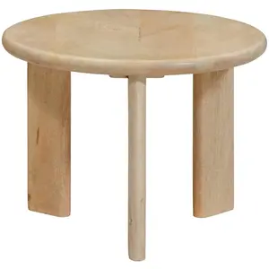 vidaXL, Couchtisch + Beistelltisch, Gadora (Massives Mangoholz mit Bleich-Oberfläche) (50 x 40 cm) günstig