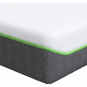 vidaXL Matratze Mittelweich 90 x 190 cm Weiß und Grau günstig