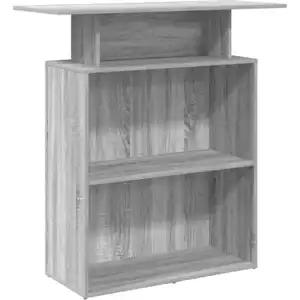 vidaXL Empfangstheke Grau Sonoma 100x40x104 cm Holzwerkstoff günstig