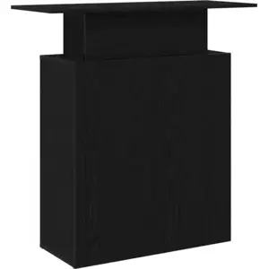 vidaXL Empfangstresen Schwarz 100 x 40 x 104 cm Holzwerkstoff günstig