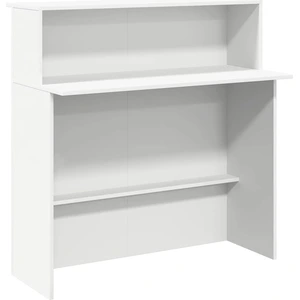 vidaXL Empfangstresen Weiß 100 x 50 x 103,5 cm Holzwerkstoff günstig