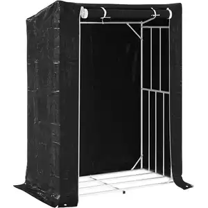 vidaXL Brennholzregal mit Regenschutz 150x80x200 cm Verzinkter Stahl günstig