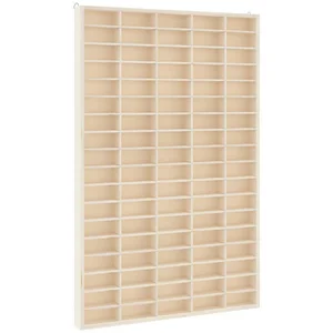vidaXL Regal Sammlervitrine aus Holz mit 90 Fächern 50,5 x 4,5 x 79 cm, 1-tlg. günstig