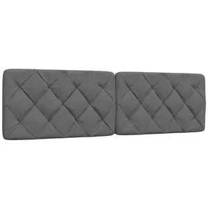 vidaXL Bett Kopfteil-Kissen Dunkelgrau 180 cm Stoff (1-tlg) günstig