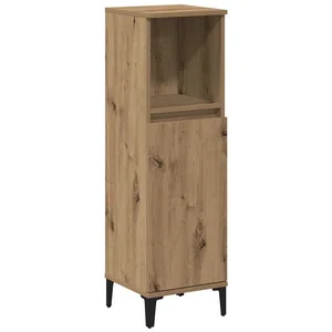 vidaXL Badezimmerspiegelschrank Badschrank Artisan-Eiche 30x30x100 cm ... günstig