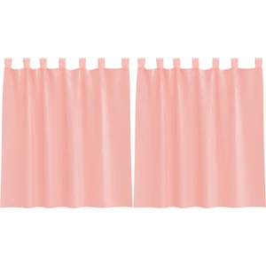vidaXL Voile Vorhänge mit Stangentaschen 2 Stk. Rosa günstig