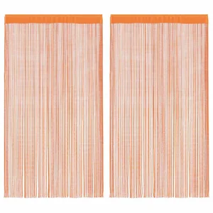vidaXL Vorhang Fadenvorhänge 2 Stk. Orange 140x250 cm (2 St) günstig