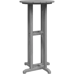 vidaXL Bartisch Hellgrau 55 x 55 x 107 cm Polyethylen günstig